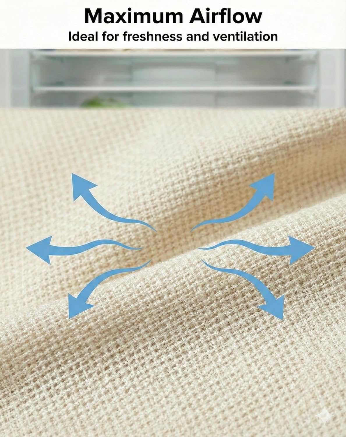 100% Cotton Reusable Vegetable Storage Bags Pack of 12 | Fridge & Kitchen Produce Bags with Drawstring | Eco-Friendly Fruit & Vegetable Storage Bags (4 Large, 4 Medium, 4 Small) - Image 9